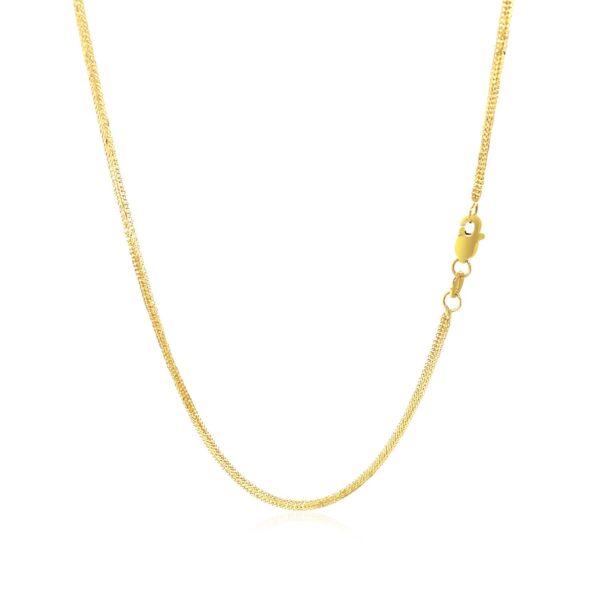 14k Yellow Gold Foxtail Chain (1.00 mm) - Image 2