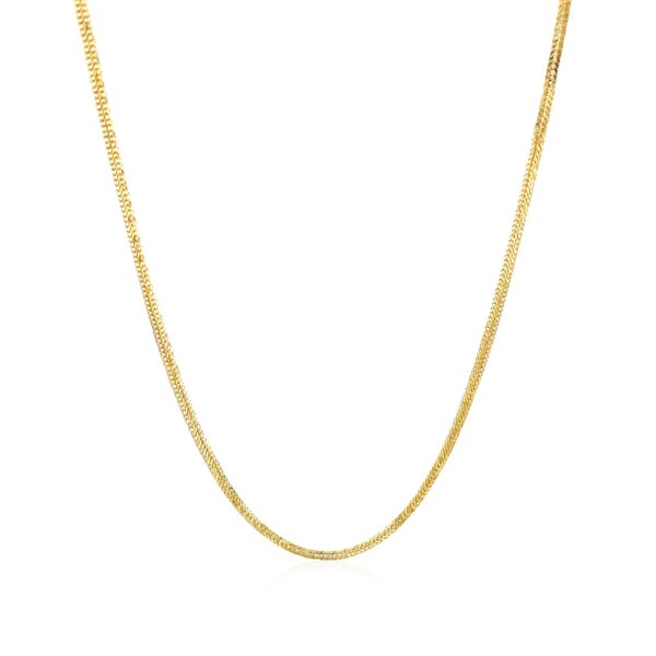 14k Yellow Gold Foxtail Chain (1.00 mm) - Image 3