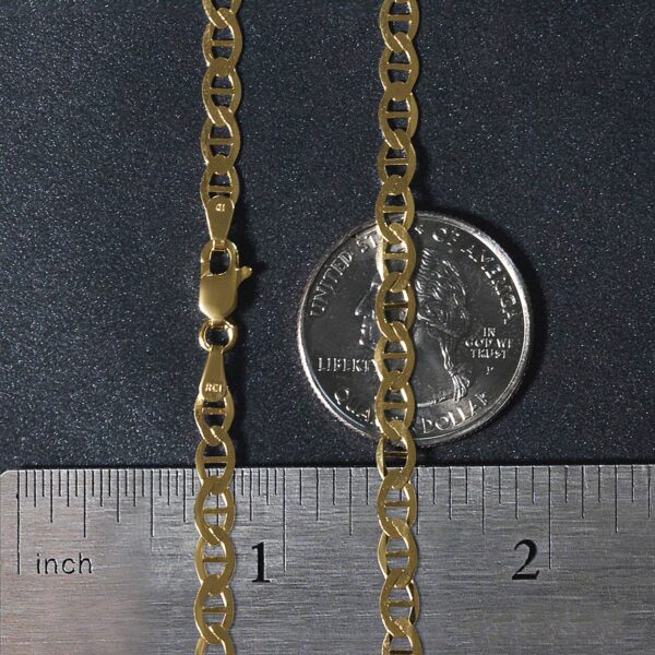 10k Yellow Gold Mariner Link Chain (4.50 mm) - Image 6