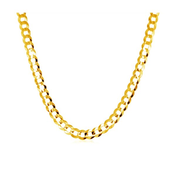 10k Yellow Gold Curb Chain (3.60 mm) - Image 2