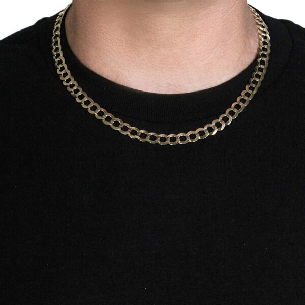 8.2mm 10k Yellow Gold Curb Chain (8.20 mm) - Image 3