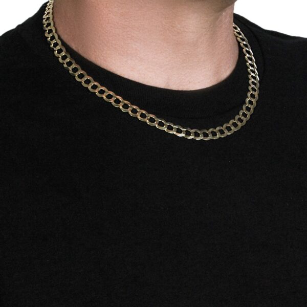 8.2mm 10k Yellow Gold Curb Chain (8.20 mm) - Image 4