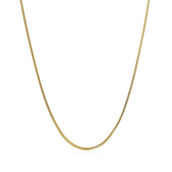 14k Yellow Gold Franco Chain (0.90 mm) - Image 3