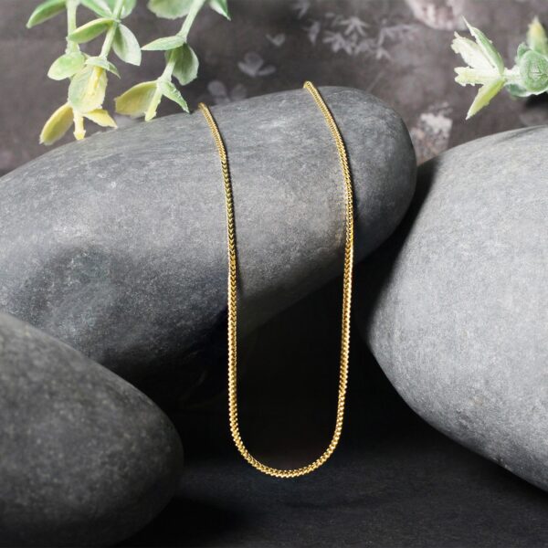 14k Yellow Gold Franco Chain (0.90 mm) - Image 4