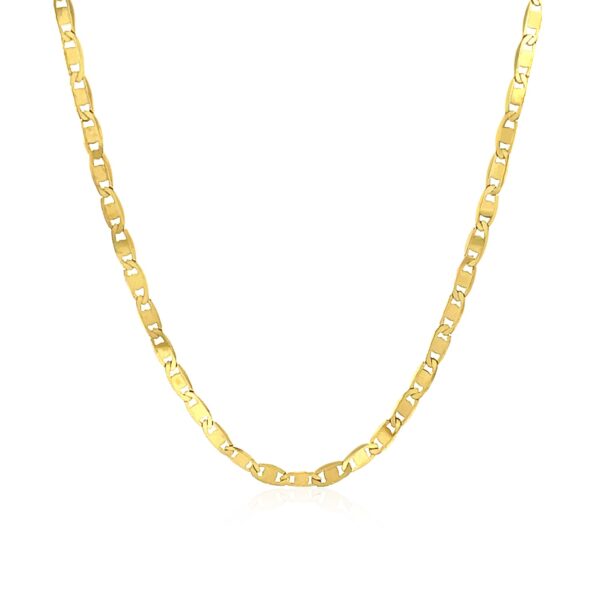 10k Yellow Gold Mariner Link Chain (2.30 mm) - Image 2