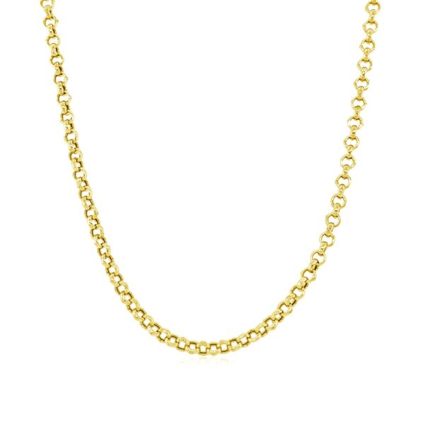 10k Yellow Gold Rolo Chain (2.40 mm) - Image 2