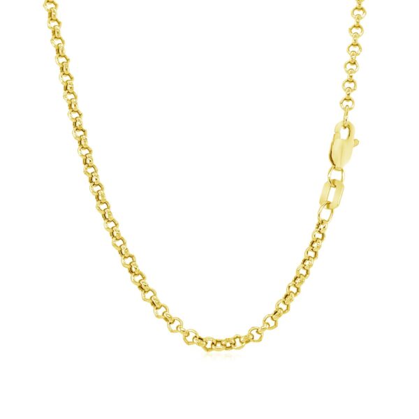 10k Yellow Gold Rolo Chain (2.40 mm) - Image 3