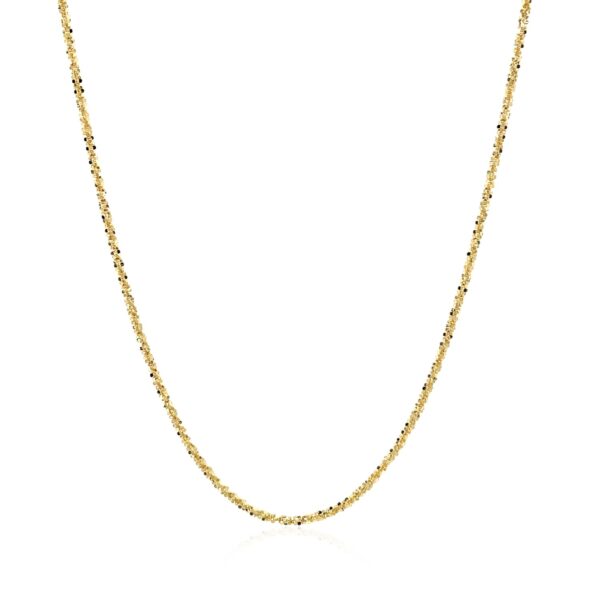 14k Yellow Gold Sparkle Chain (1.10 mm) - Image 2