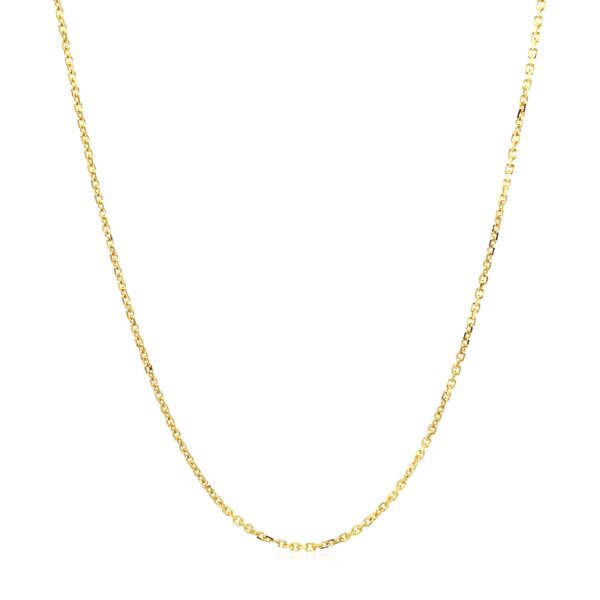 18k Yellow Gold Cable Chain (1.10 mm) - Image 2