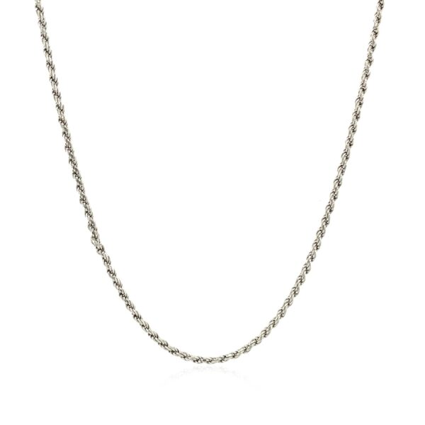 Sterling Silver Diamond Cut Rope Style Chain (1.40 mm) - Image 2