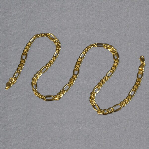10k Yellow Gold Lite Figaro Chain (5.60 mm) - Image 6
