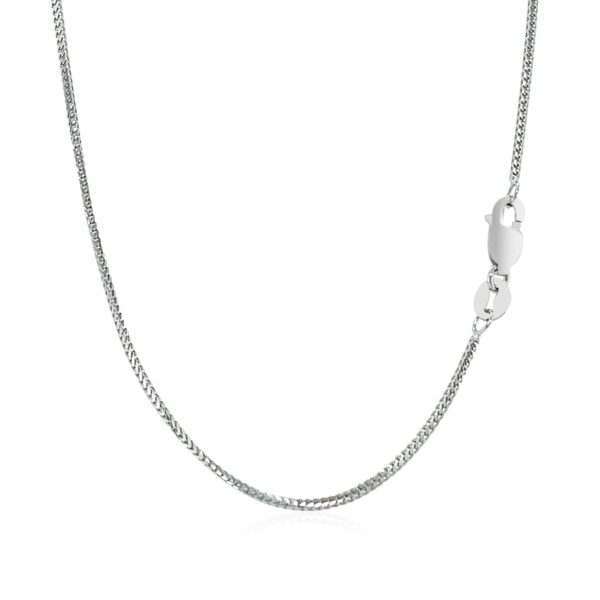 14k White Gold Franco Chain (0.90 mm) - Image 3