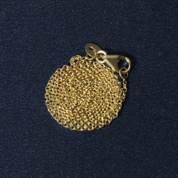 14k Yellow Gold Round Cable Link Chain (1.20 mm) - Image 6