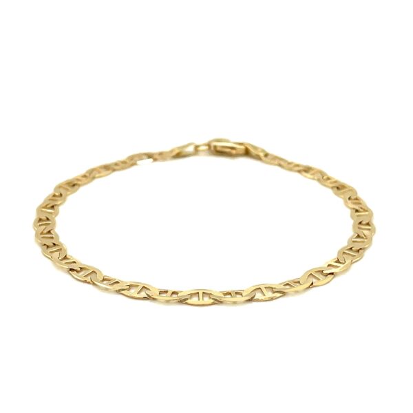 10k Yellow Gold Mariner Link Bracelet (4.50 mm) - Image 2