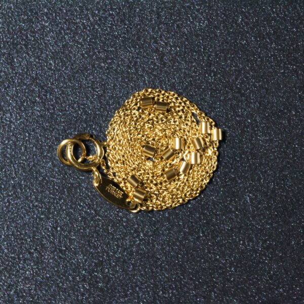 Bead Links Pendant Chain in 14k Yellow Gold (1.50 mm) - Image 4
