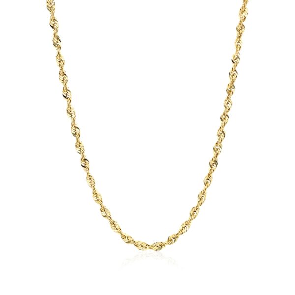 14k Yellow Gold Light Rope Chain (2.5 mm) - Image 2