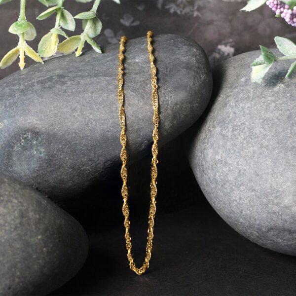 14k Yellow Gold Singapore Chain (1.80 mm) - Image 2
