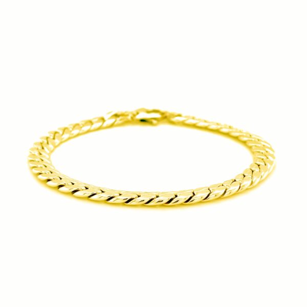 14K Yellow Gold Cuban Link Bracelet (5.90 mm) - Image 2