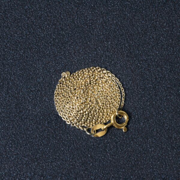 14k Yellow Gold Oval Cable Link Chain (0.97 mm) - Image 6