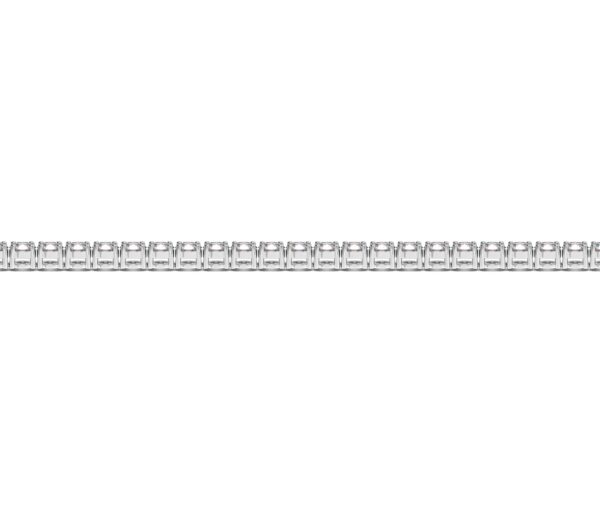 14k White Gold Round Diamond Tennis Bracelet (3 cttw) - Image 3