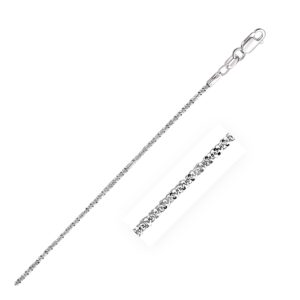 10k White Gold Sparkle Chain (1.50 mm)
