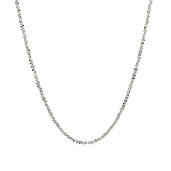 10k White Gold Sparkle Chain (1.50 mm) - Image 2