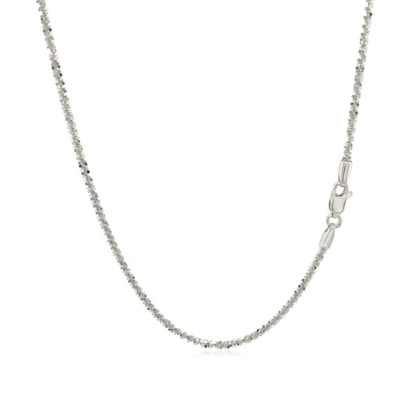 10k White Gold Sparkle Chain (1.50 mm) - Image 3