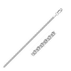 14k White Gold Forsantina Lite Cable Link Chain (2.90 mm)