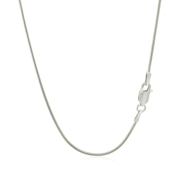 Sterling Silver 1.1mm Snake Style Chain (1.10 mm) - Image 3
