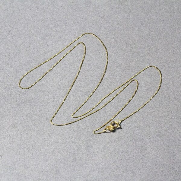 14k Yellow Gold Classic Box Chain (0.40 mm) - Image 5