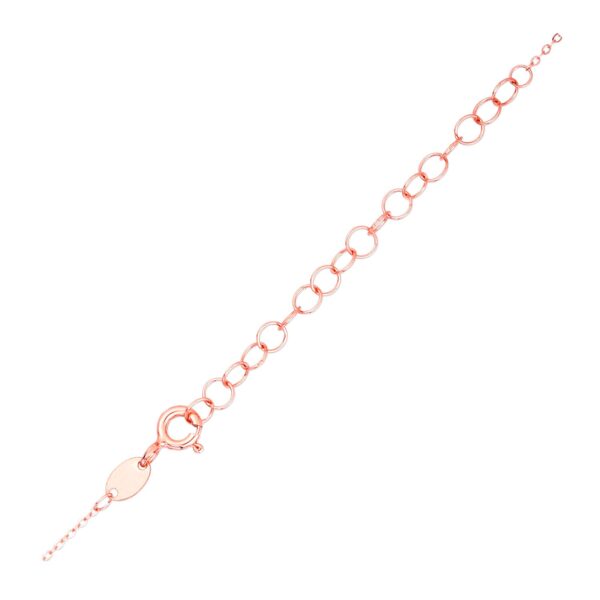 14K Rose Gold Angel Wing Necklace - Image 3