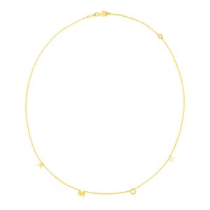 14k Yellow Gold Amor Necklace