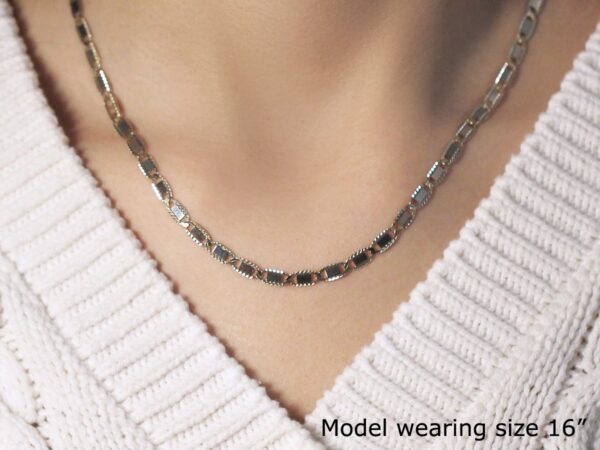 14k Yellow Gold Valentino Chain (4.10 mm) - Image 4