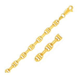 14k Yellow Gold Anchor Chain (5.10 mm)