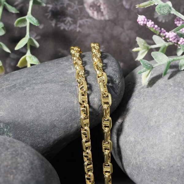 14k Yellow Gold Anchor Chain (5.10 mm) - Image 2