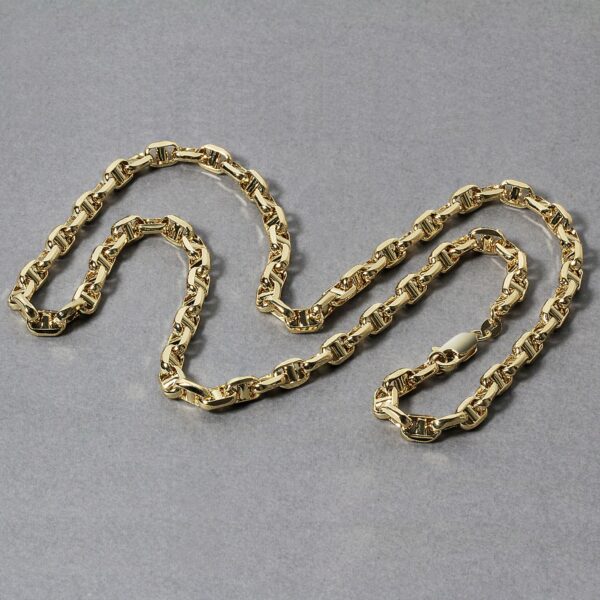 14k Yellow Gold Anchor Chain (5.10 mm) - Image 3