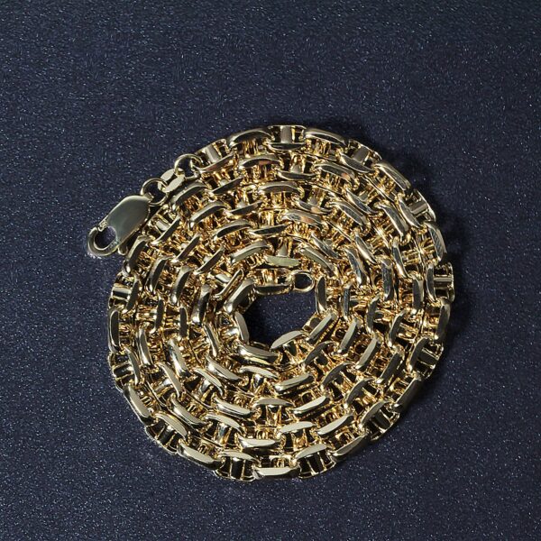 14k Yellow Gold Anchor Chain (5.10 mm) - Image 4