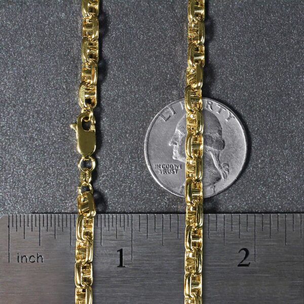 14k Yellow Gold Anchor Chain (5.10 mm) - Image 5