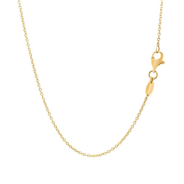 14k Two-Tone Gold Chain Necklace with Polished Infinity Stations - Image 3