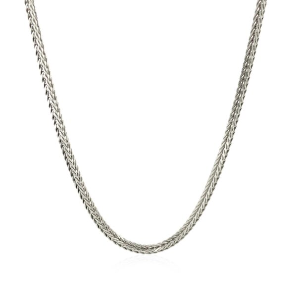 Sterling Silver Rhodium Plated Foxtail (2.00 mm) - Image 2