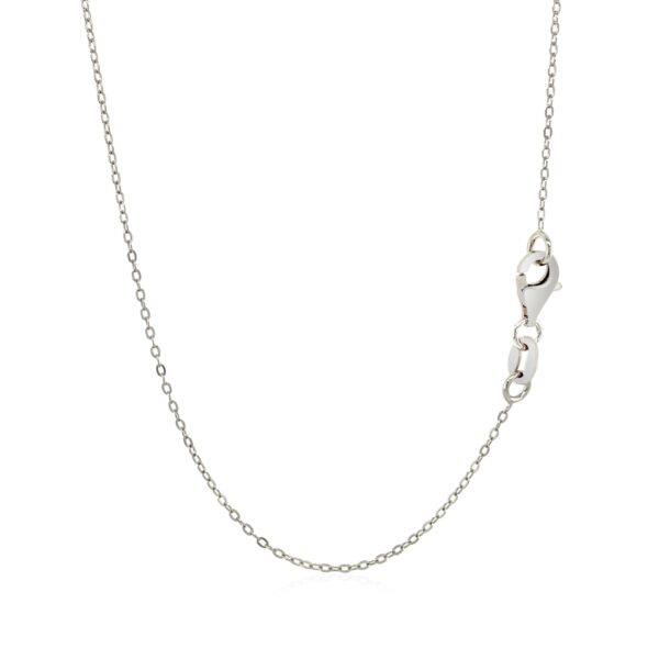Sterling Silver 18 inch Necklace with XO Pendant with Diamond - Image 3