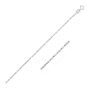 14k White Gold Lumina Pendant Chain (0.80 mm)