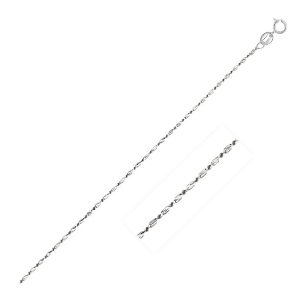 14k White Gold Lumina Pendant Chain (0.80 mm)