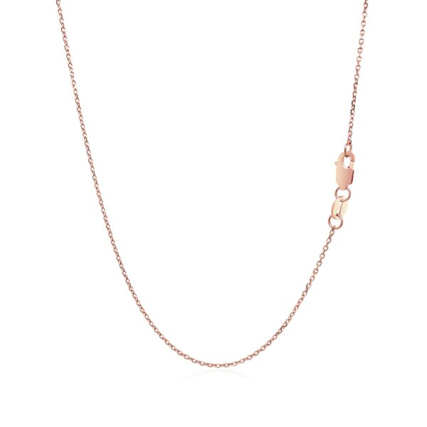 14k Rose Gold Bar Pendant with Diamonds - Image 3