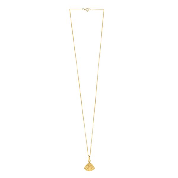 Sea Shell Necklace in 10K Yellow Gold - Image 2