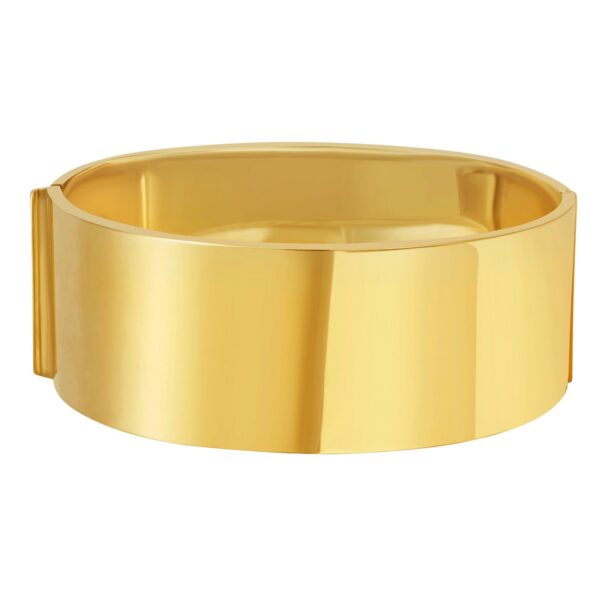 Designer Bold Width Bracelet in 14K Yellow Gold (24.60 mm) - Image 2