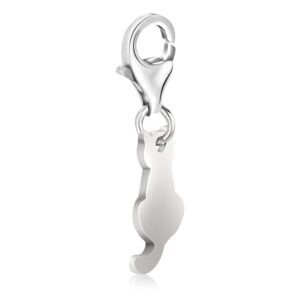 Sterling Silver Cat Charm