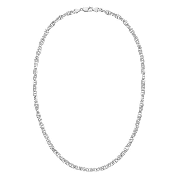 Sterling Silver Anchor Chain Necklace (6.40 mm) - Image 2