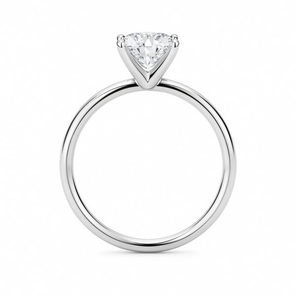 1 Carat Cushion Lab Grown IGI G/VS1 Diamond Solitaire Ring in 10K White Gold - Image 5