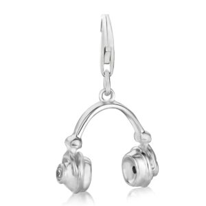 Sterling Silver Headphone Charm